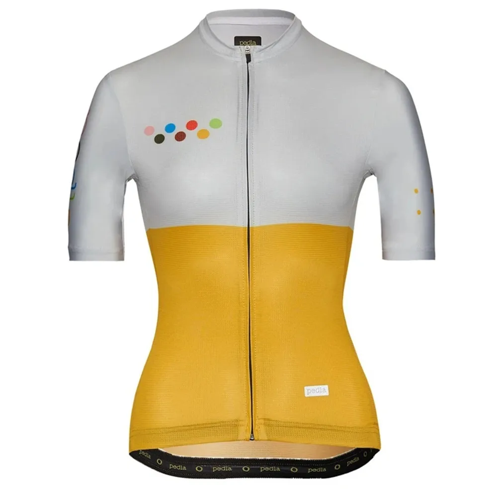 The Pedla cycling jersey 2021 Women LunaTECH Jersey - Pink Summer Short Sleeve Mtb Maillot Ciclismo all-day riding comfort Tops