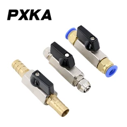 Pneumatic mini ball valve air pump valve switch deflation water valve inner and outer wire quick connector pagoda