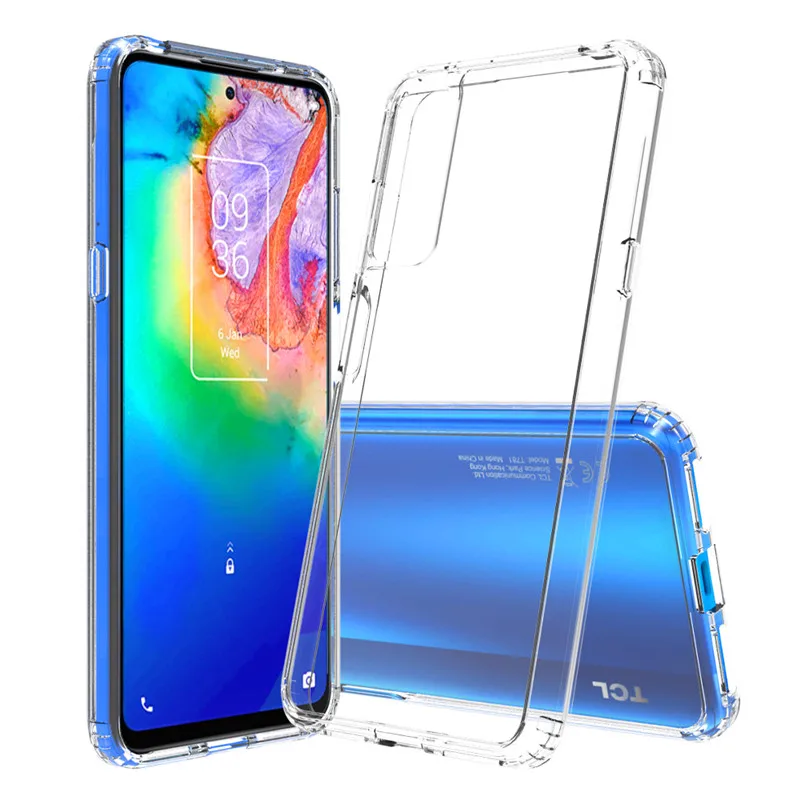 

Air Cushion Case For TCL 20 Pro TCL20Pro 5G Case Clear TPU Shockproof Bumper with Back Hard Case for TCL 20 Pro TCL20Pro 5G