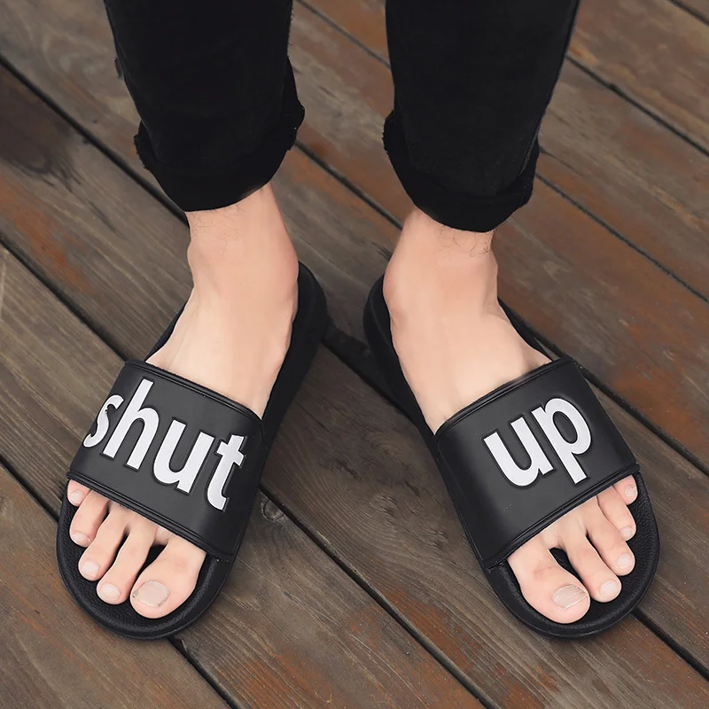 Summer Men Slippers Indoor Home Slides Loafers Men and Women Outdoor Garden Shoes Clogs Beach Slippers Massage Mules Flip-Flops