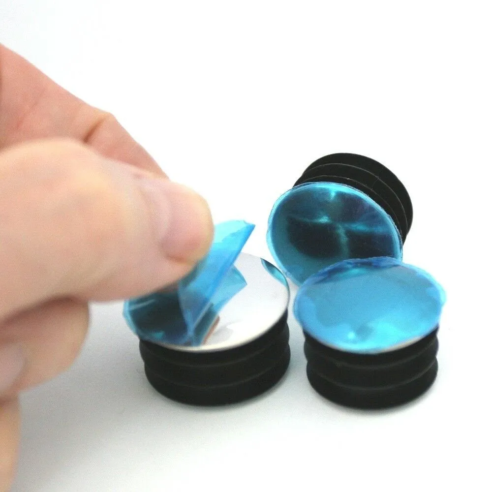 Aço inoxidável Tubo Redondo Tubo Insere Plugs, Blanking End Caps, Móveis Leg Hole Cover, Dia 20mm, 22mm, 25mm