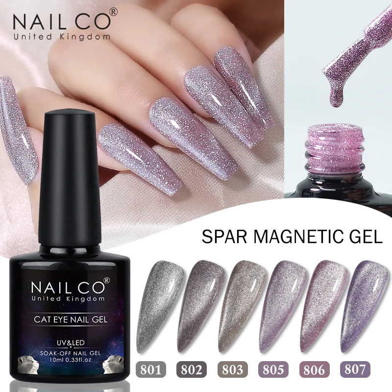 NailCO – vernis à ongles Gel UV magnétique yeux de chat, laque, longue durée, 61 couleurs, 10ml 9D