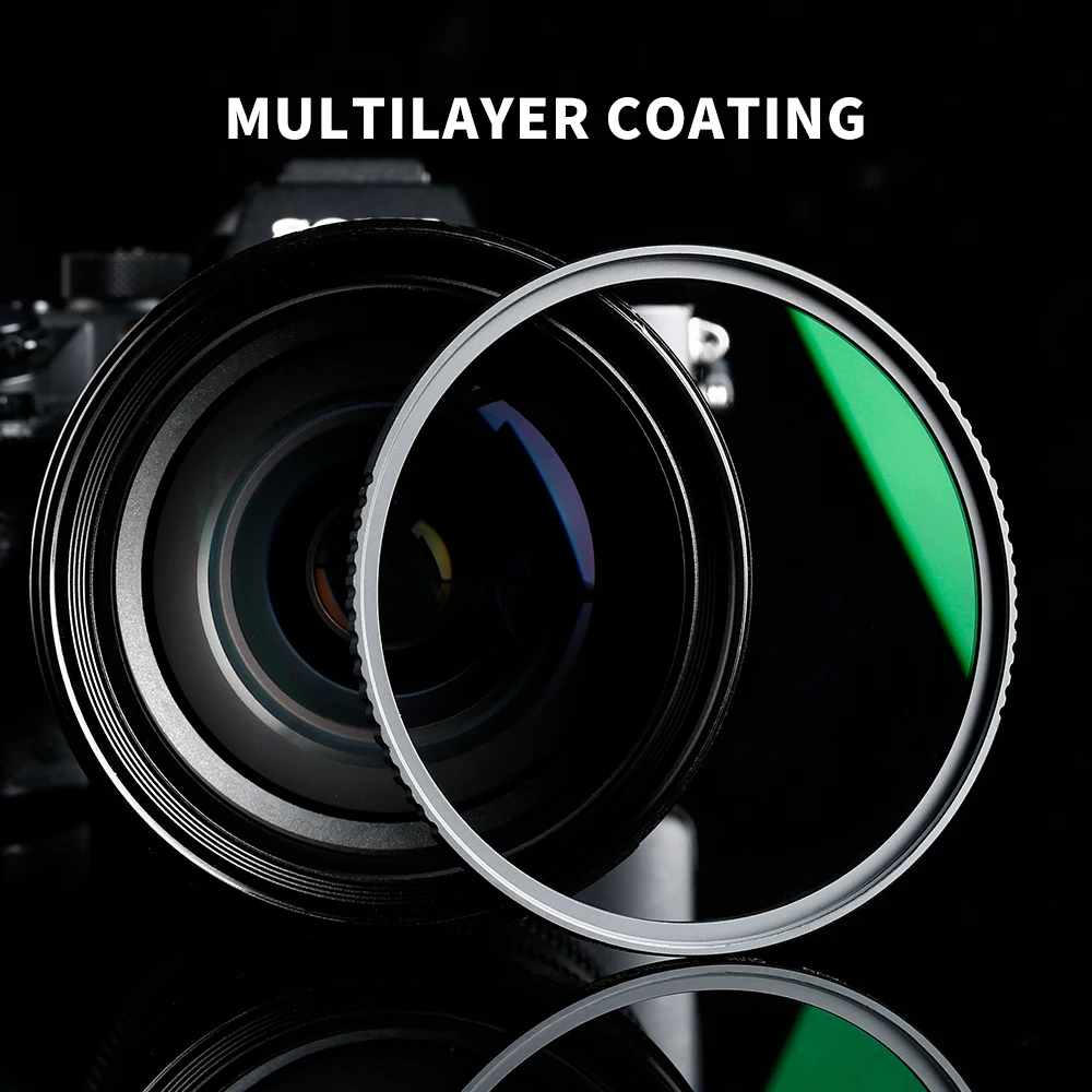 K&F CONCEPT UV Filter Lens MC Ultra Slim Optics with Multi Coated Protection 37mm 49mm 52mm 58mm 62mm 67mm  77mm 82mm