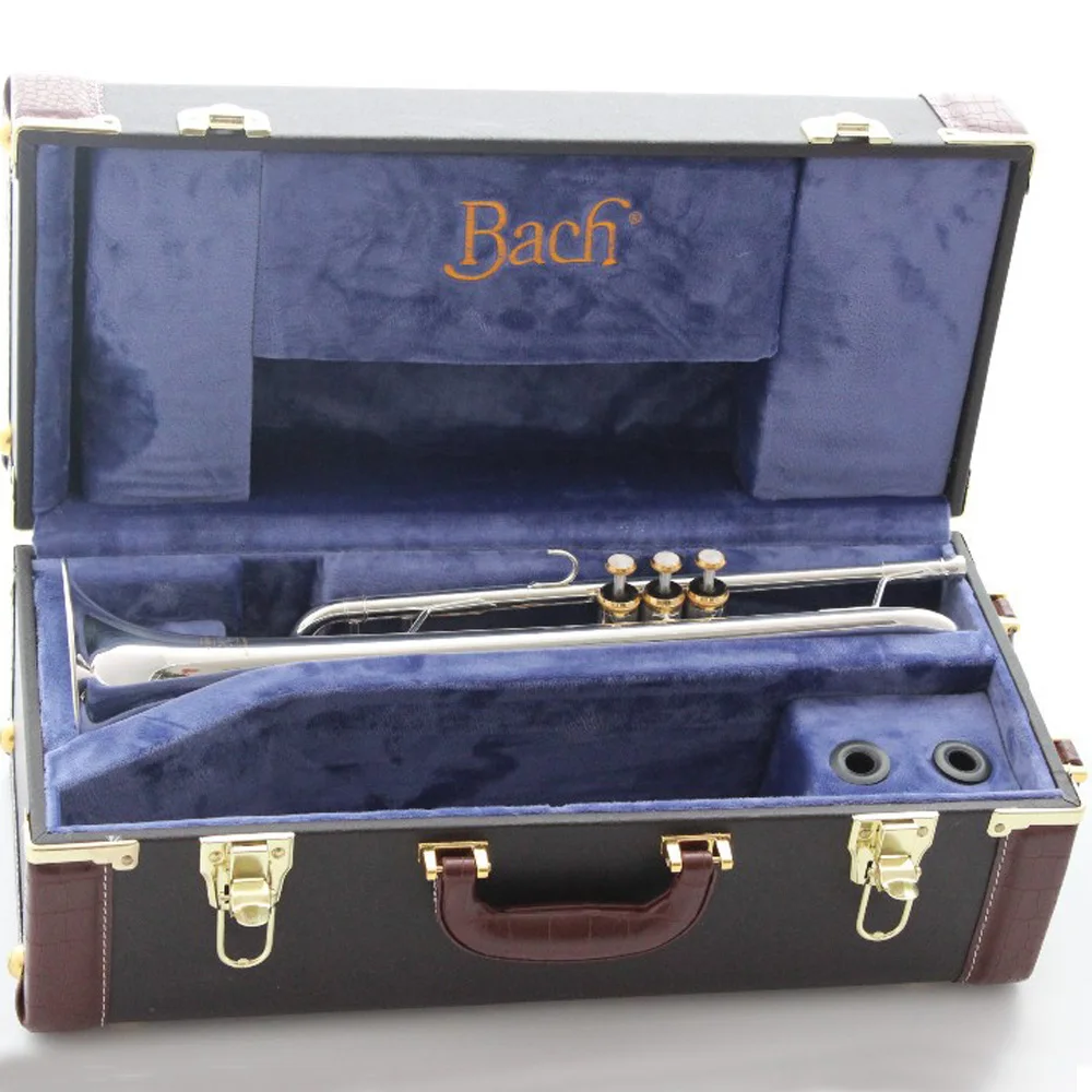 

Music Fancier Club Bb Trumpet LT180S-37 Silver Plated Gold Keys Music Instruments Profesional Trumpets 180S-37 Case Mouthpiece