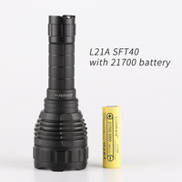 Convoy L21A with SFT40 8A driver ,12groups, 21700 flashlight, torch,with 21700 battery