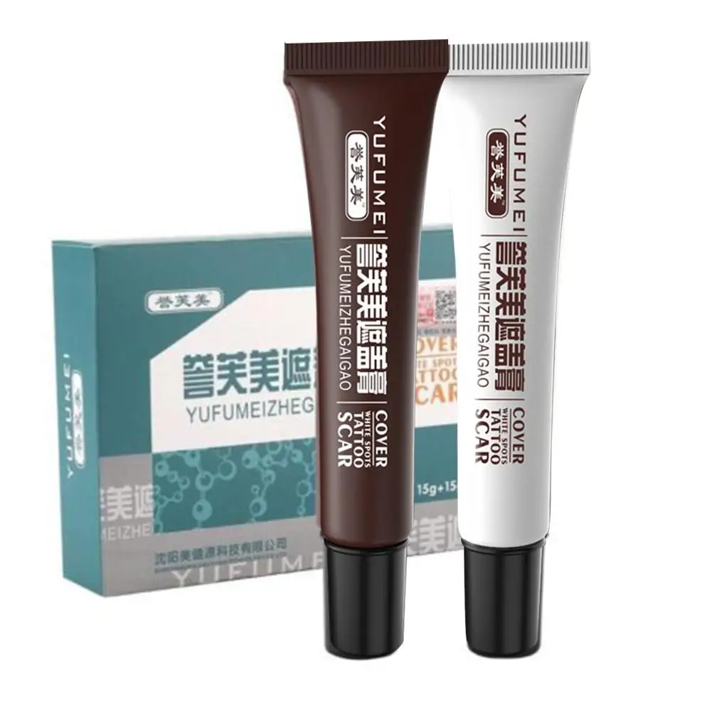 2pcs/Set Skin Concealar Stick Camouflage Make-Up Concealer For Tattoo, Scar And Birthmark Cover Up Tattoo Concealer Cream