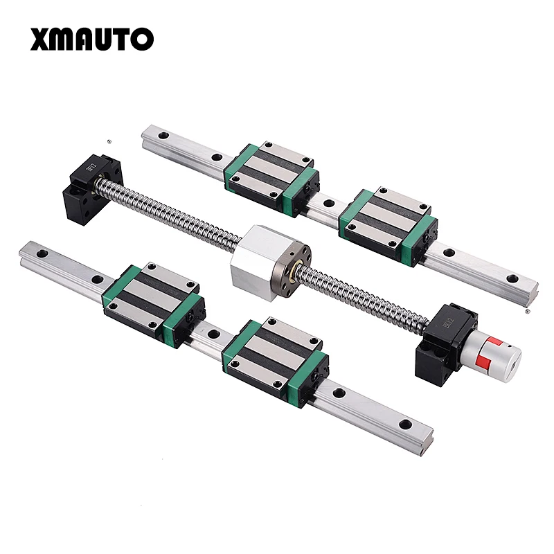 2 pc HGH20 any length+1 SET SFU1605+4 HGH20CA /hgw20cc Linear guide High assembly square load ball screw linear motion module