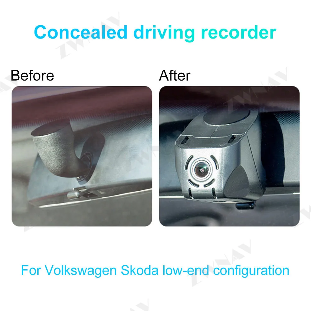 Hidden Type Driving recorder dedicated For Volkswagen Polo/Santana/Lavida/Lamando/ Tiguan/Tharu DVR Dash cam Car front camera