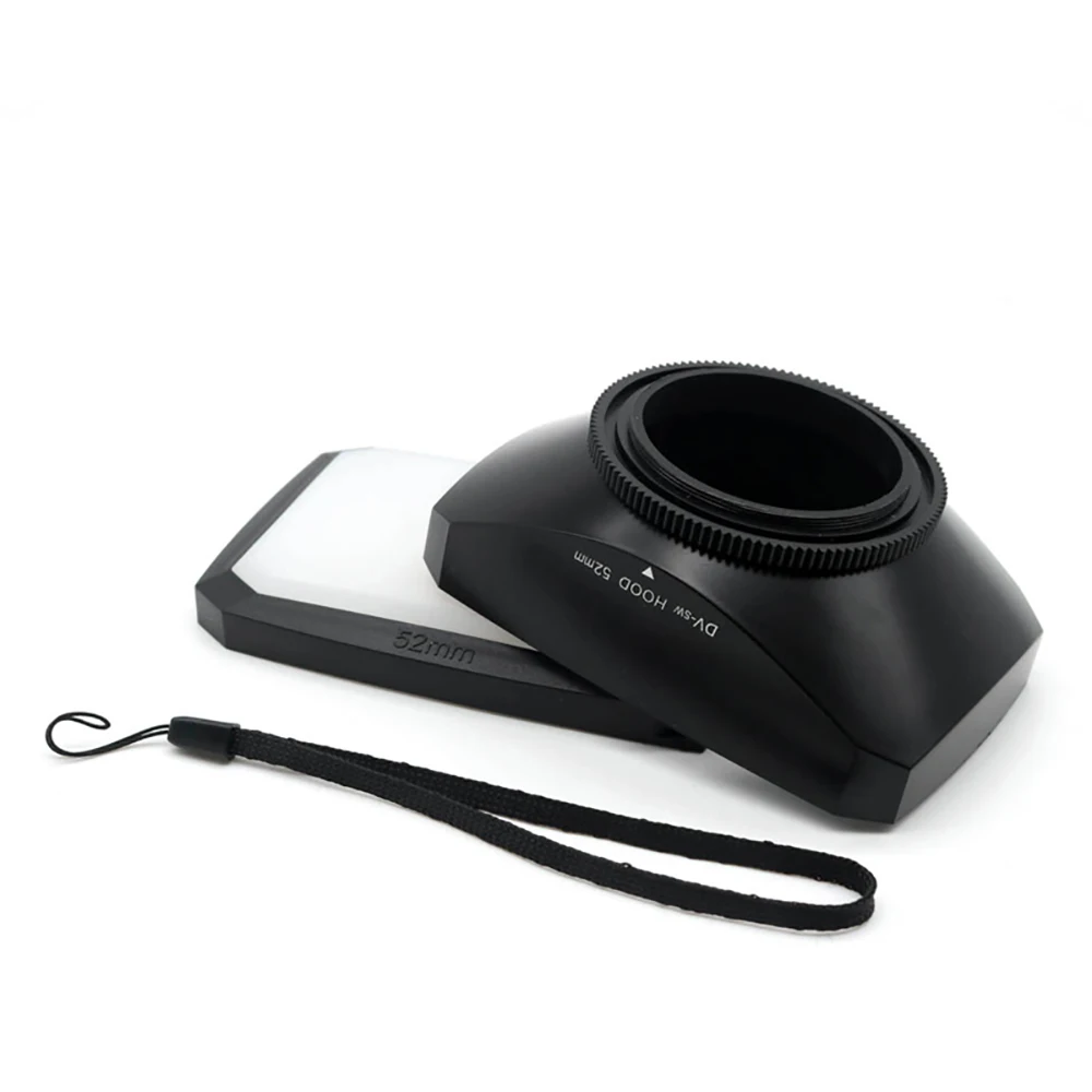 16 : 9 MENNON العالمي برغي في ساحة عدسة هود ل كاميرا فيديو DV مع توازن أبيض غطاء 30/37/43/46/52/58/72/77 مللي متر