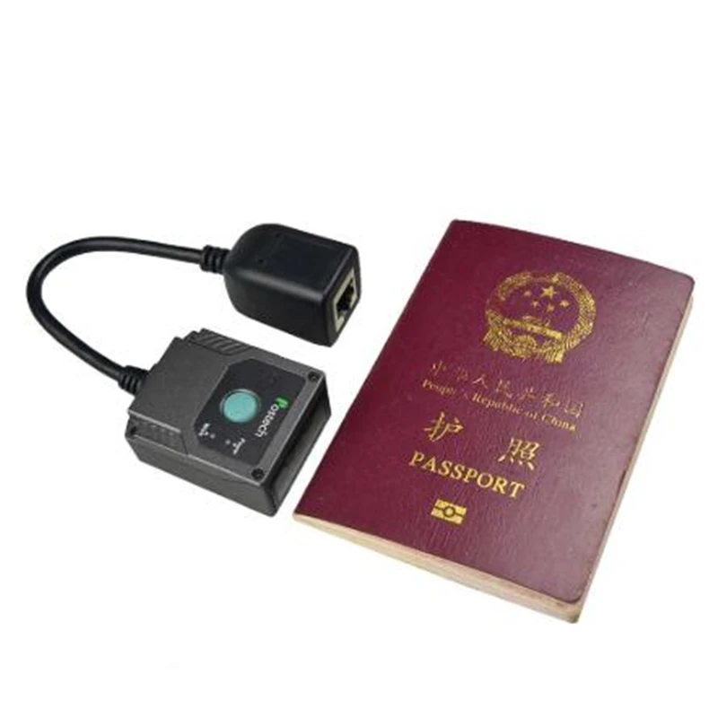 MS430 سلكي USB أو RS232 2D قارئ جواز السفر OCR MRZ ماسح الباركود