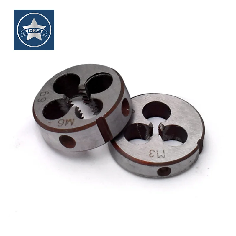 VOKET HSS-6542 DIN Filettatura Tonda Die PG7 PG11 PG13.5 PG16 PG21 Threading Muore Strumento