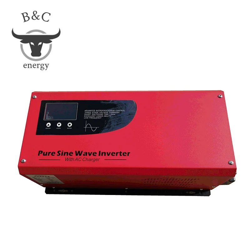 

Off-Grid Pure Sine Wave Inverter 3000 Watt 24VDC 48V DC to 110V 220VAC Converters 50Hz 60Hz automatically