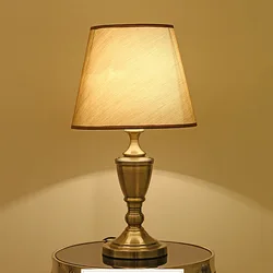 Cloth Table Light Office Bedroom Bedside Light Study Reading Light E27 Fabric Desk Lamp Home Decor Hotel Room Lighting Fixtures