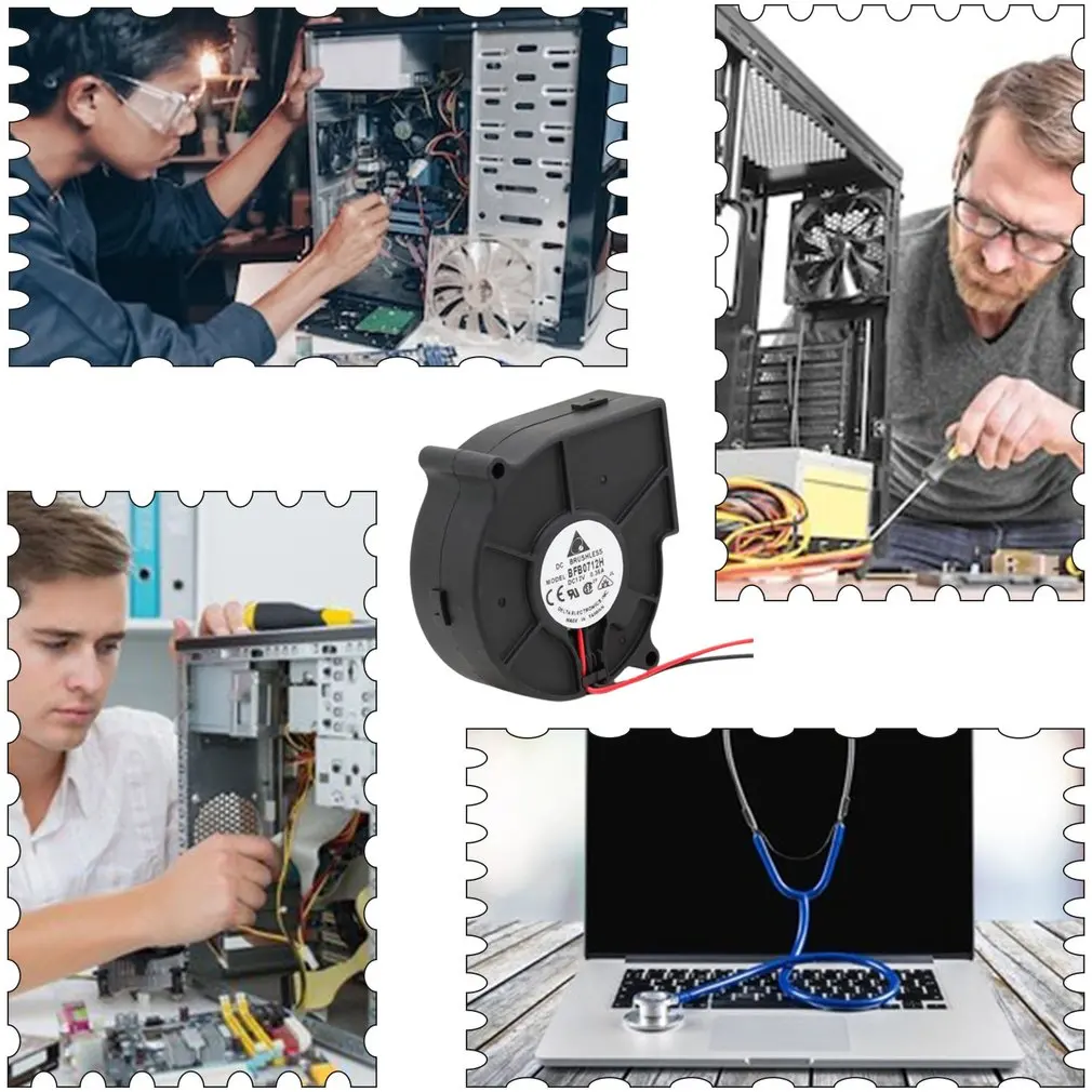 Ventilatore di raffreddamento del Case del Computer 12V ventilatore centrifugo ventilatore di raffreddamento silenzioso resistenza al calore ventilatore di dissipazione del calore