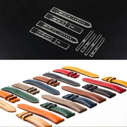 DIY Handmade Leather Wrist Watch Strap Acrylic Template Sewing Drawing Watchband Transparent Design Pattern Leather Stencil Tool