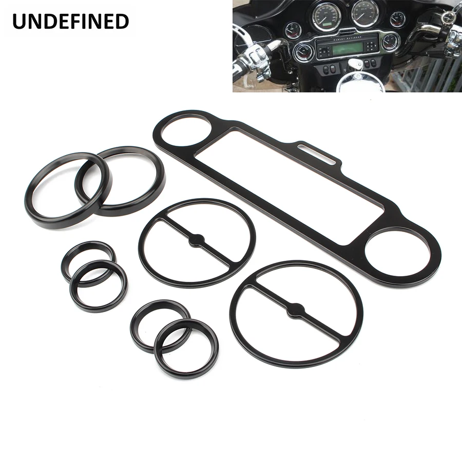 

Motorcycle Stereo Accent Speedometer Trim Ring Inner Fairing Trim Kit For Harley Touring Road King Street Glide FLHX 1996-2013