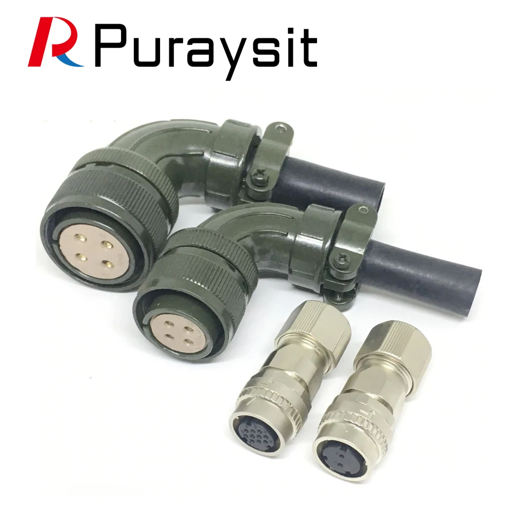 Puraysit Servo Wiring Plug Driver CN1 Connector Encoder Aviation Plug 4pin Motor Connector
