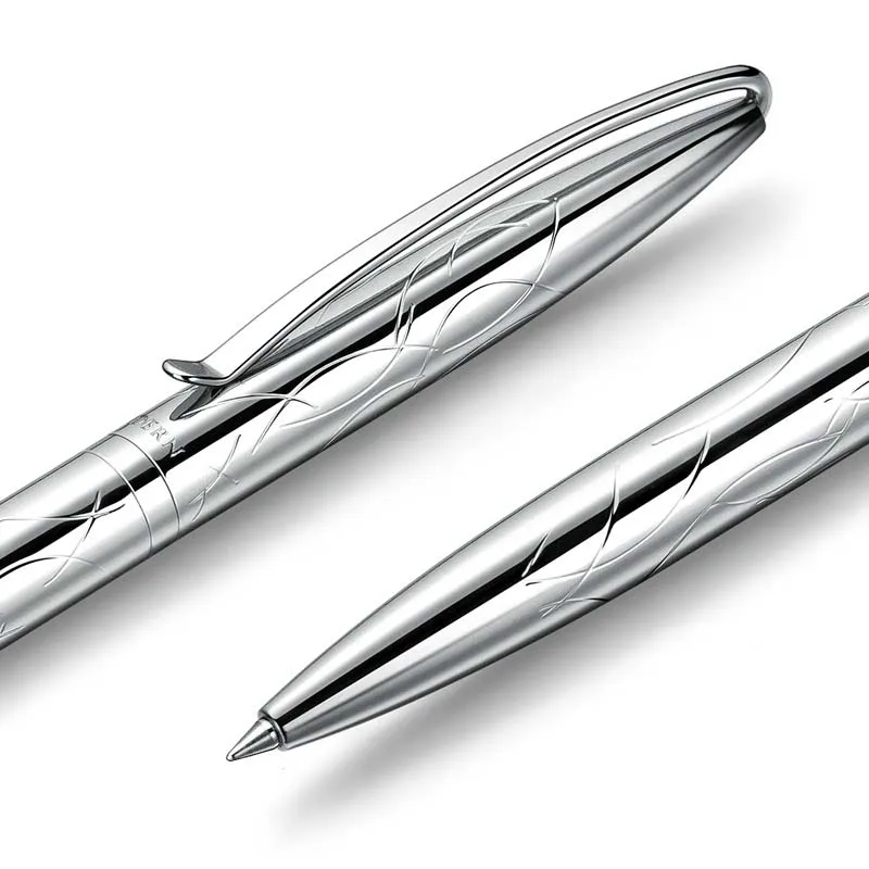 Business Metal 201 Ballpoint Pen Stainless steel Sculpture School Student Office Stationery Gifts