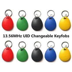 5/10pcs 13.56mhz RFID M1 S50 UID Changeable Tag Keyfob Blank Writable Card Rewriteable for Copier Writer Duplicator Copy