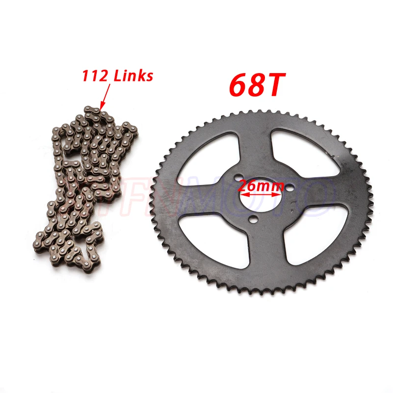 7 teeth 47cc 49cc 2 Stroke Pull Start Engine & grips cable & chain set kit For two stroke Mini motor Dirt Bike ATV Pocket