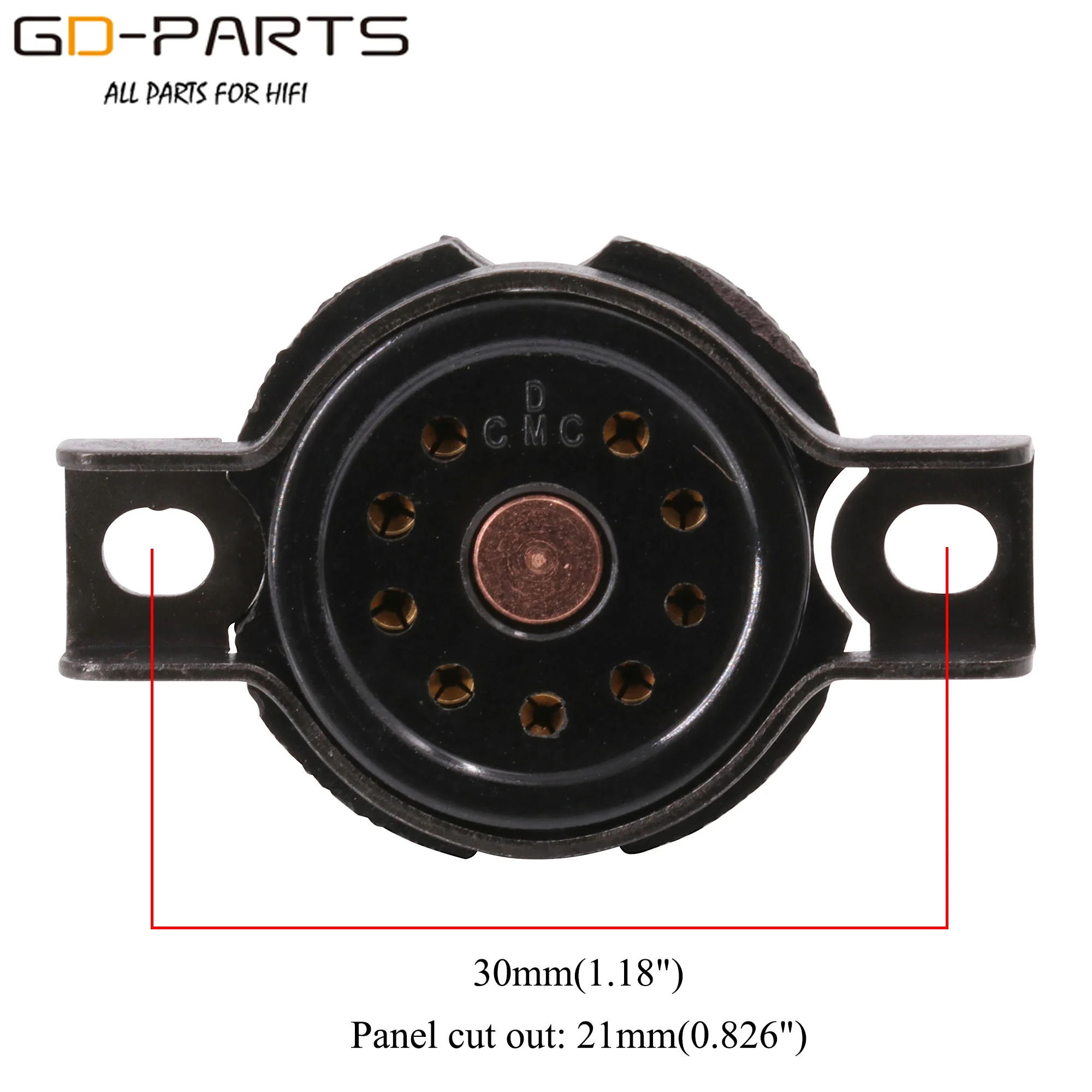 Cmc Bakeliet Ptfe Vacuüm Buisvoeten Bases 4pin 8pin 9pin Voor 2A3 300B KT88 EL34 12AX7 ECC81 ECC82 6550 274B vintage Hifi Diy