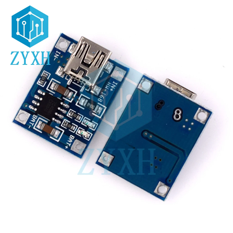 5 قطعة نوع C المصغّر المصغّر USB TP4056 5 فولت 1A شاحن مجلس الليثيوم 18650 بطارية ليثيوم أيون حماية شحن وحدة وظائف مزدوجة