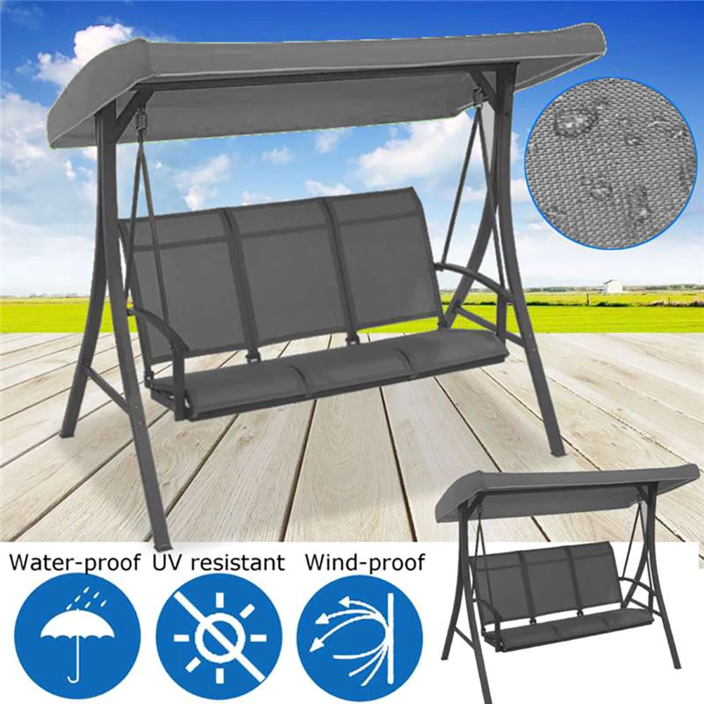 

Waterproof Swing Canopy Garden Chair Tent Sunshade Camping Swing Roof Replacement Garden Supplies Fabric Sun Shade