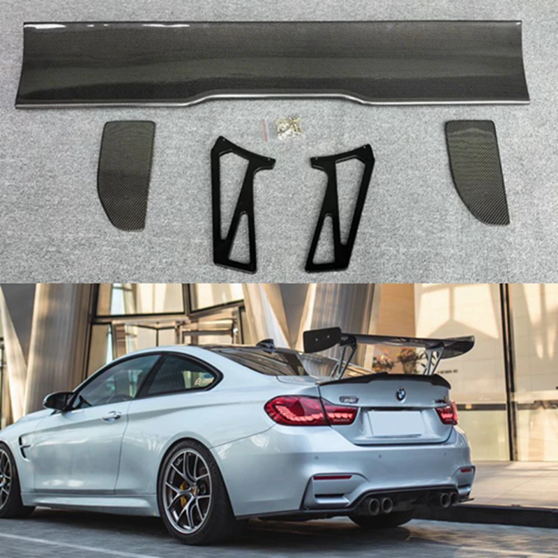 For BMW F82 F80 F87 M2 M3 M4 M5 M6 GTS 2 Style Carbon Fiber Rear Spoiler For car m2 m3 m4 car styling