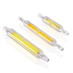 LED R7S COB Glass Tube 118mm J118 78mm J78 Super Bright Light Bulb AC110V AC 220V Home Replace Halogen Lamp