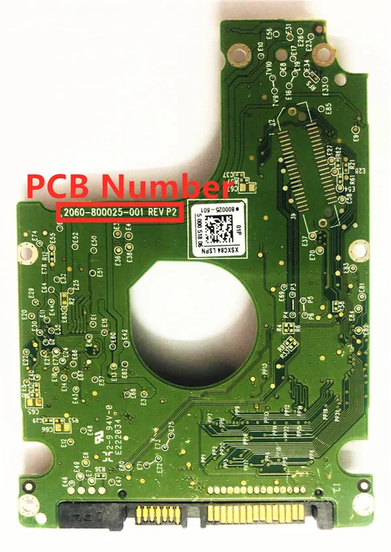 Imagem -03 - Memória Digital Hdd Pcb Sata 2.52060800025001 Rev p2 2060 800025 001 800025601 Wd5000lpcx