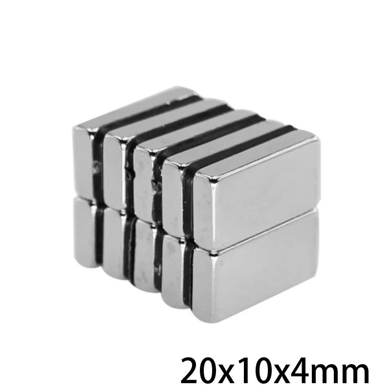 5~100pcs 20x10x4 mm Strong Quadrate Neodymium Magnet 20mm*10mm NdFeB Magnetic 20x10x4mm Rare Earth Magnets 20*10*4 mm N35