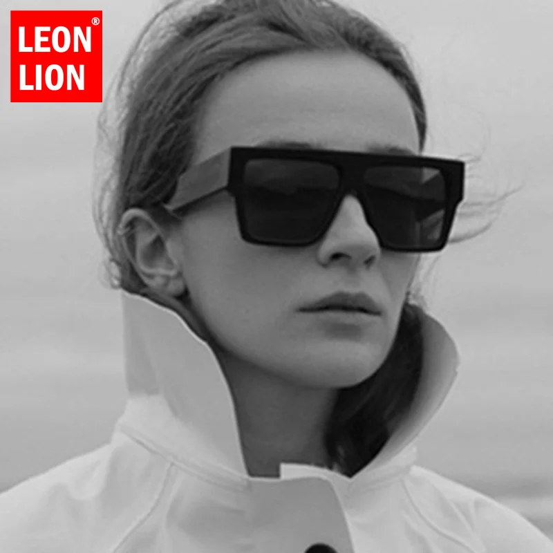 

Leonlion Oversized Sunglasses Women 2023 Luxury Brand Sun Glasses Men Shades for Women Gafas De Sol Hombre Retro Square Eyewear