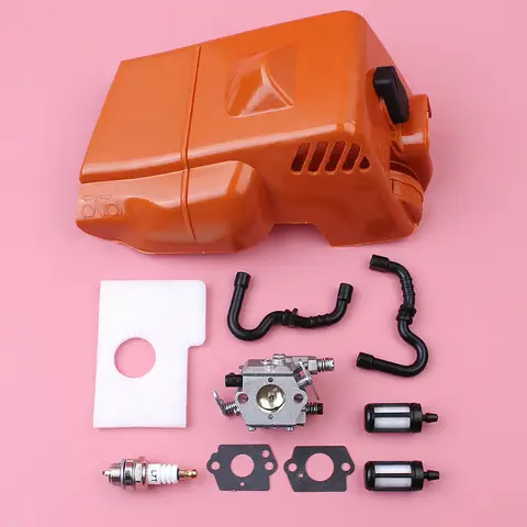 상단 실린더 엔진 커버 슈라우드 기화기 탄수화물 Stihl MS180 MS170 018 017 MS 180 170 Walbro Carby 공기 연료 필터 라인 호스 상단 실린더 엔진 커버 슈라우드 기화기 탄수화물 Stihl MS180 MS170 018 017 MS 180 170 Walbro Carby 공기 연료 필터 라인 호스