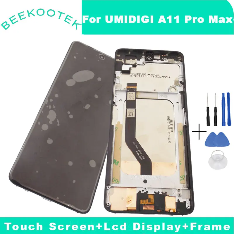 

New Original A11 Pro Max LCD Display + Touch Screen + Frame Repair Replacement Accessories For UMIDIGI A11 Pro Max Smartphone