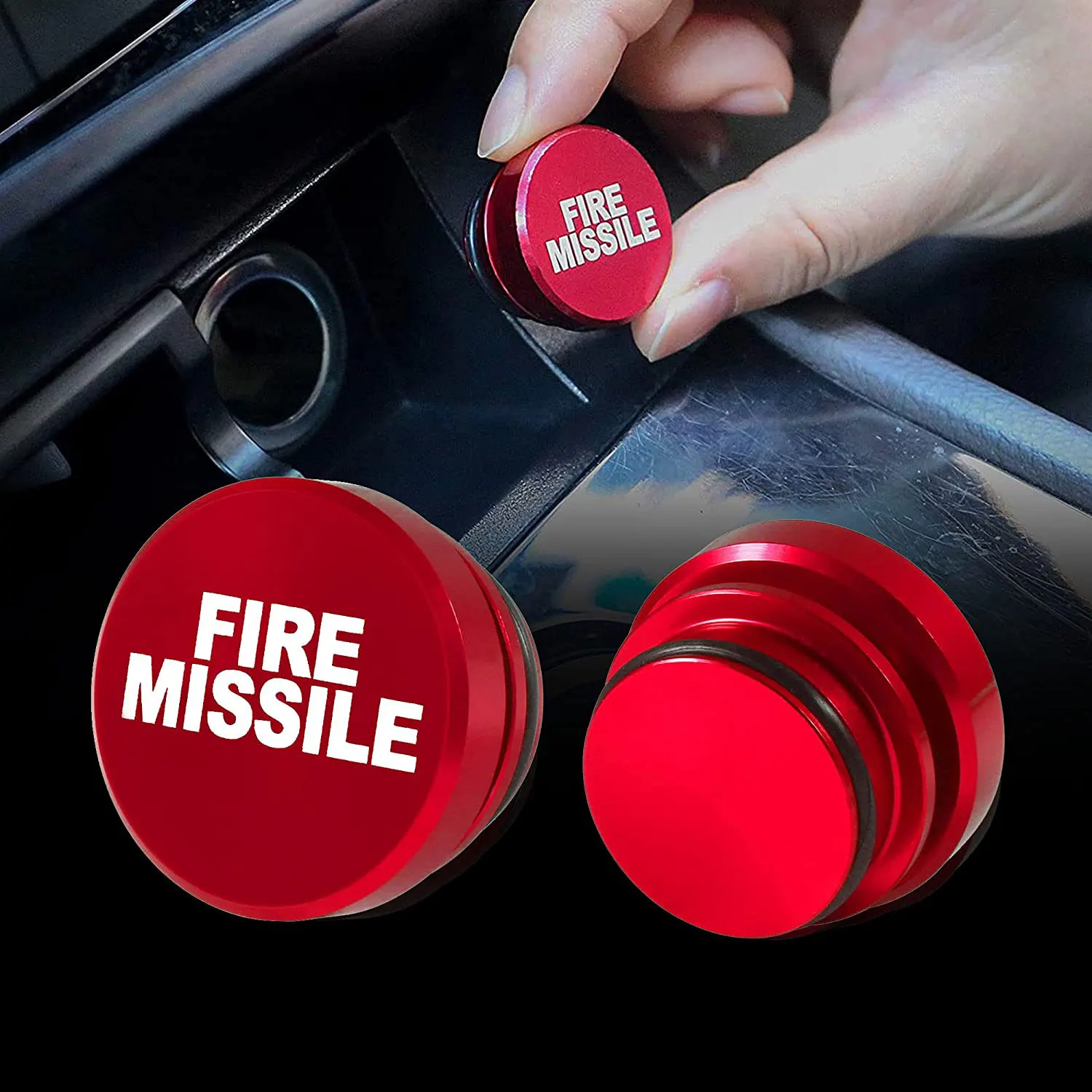 

12V Universal Car Cigarette Lighter Button Cover Accessories Fire Missile Eject Button Car Cigarette Lighter Plug