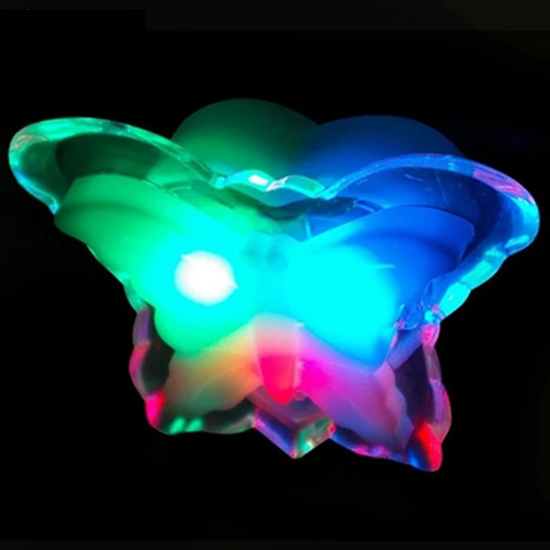 Plug-in LED Night Light Creative Butterfly Shape Lamp Romantic Socket Neon Lights for Children's Room Decoration