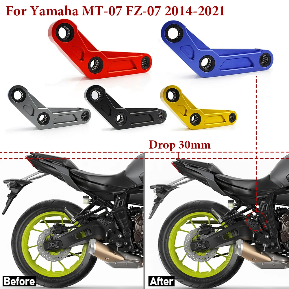 

MT07 Lowering Links Kit For YAMAHA FZ-07 FZ MT 07 FZ07 2014-2021 2020 2019 2018 Motorcycle Rear Suspension Connecting Moto