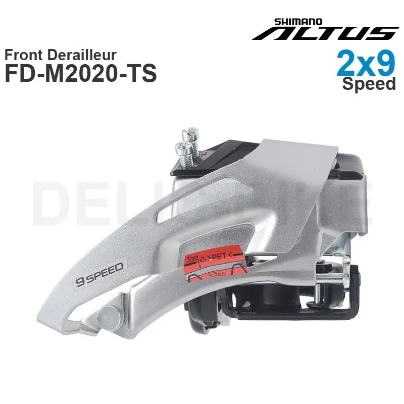 SHIMANO ALTUS 2x9-speed Front Derailleur FD-M2020-TS - TOP SWING - Clamp Band Mount -Original parts