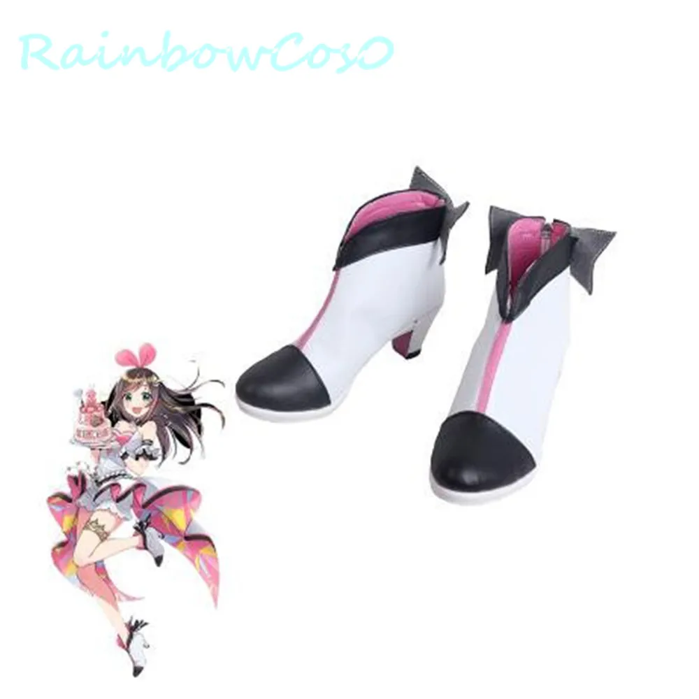 RainbowCos0 Cosplay Shoes First Virtual Youtuber  Vtuber hololive Kizuna AI Boots Game Anime Halloween