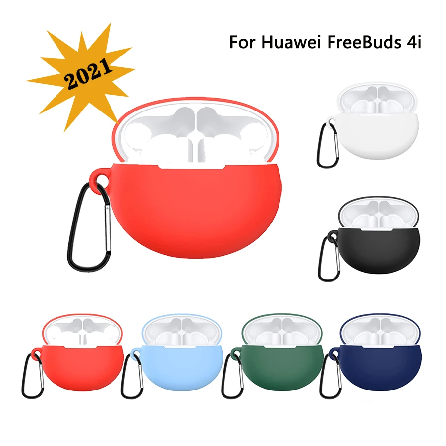 소프트 실리콘 이어폰 커버 화웨이 프리버드 4i 무선 TWS 헤드셋 보호 케이스 셸, 화웨이 프리 버드 4 i 지원