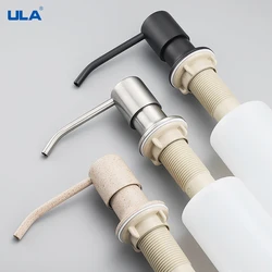ULA 300ML Kitchen Dispenser Black Stainless Steel Sink Soap Dispenser Detergent Liquid Soap Lotion Dispensers Liquid Soap Holder
