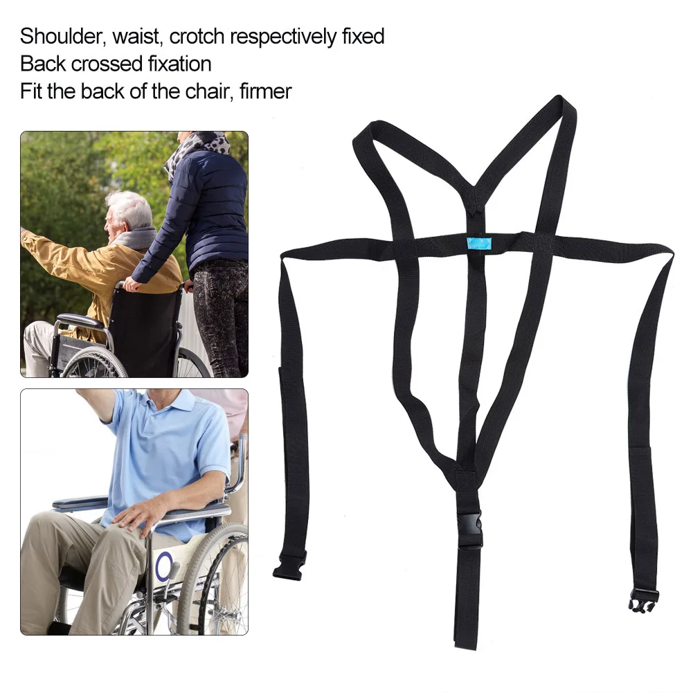 

Simple Safety Medical Wheelchair Seat Belt Restraint Chest Cross Harness Chair Strap For Paralysis Elderly Patients Cares Adjust