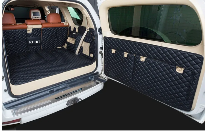 Custom full set car trunk mats + Back door mat for Lexus GX 460 7 seats 2023 boot carpets cargo liner cover for GX460 2022-2010