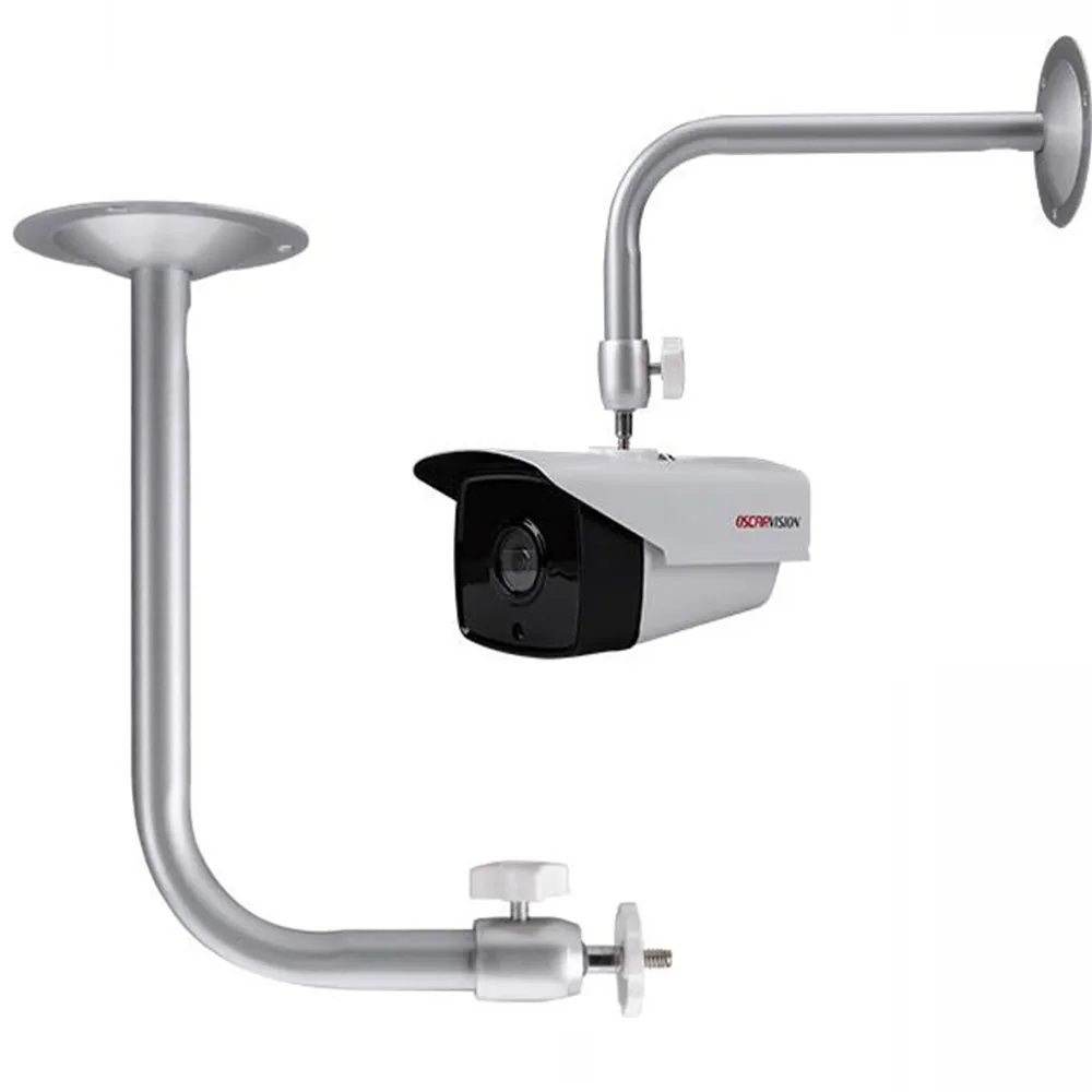 L Vorm Zilver Cctv Camera Montagebeugel Aluminium Video Surveillance Security Camera Stand Muur Plafond Mount Camera Ondersteuning