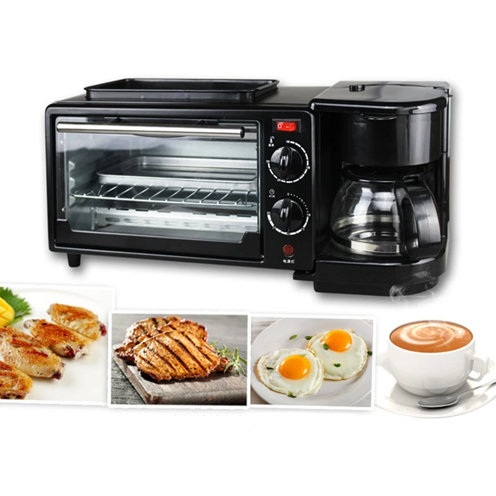 Multi-function Toaster home small coffee omelette Bakery electric Oven Three in one breakfast bar