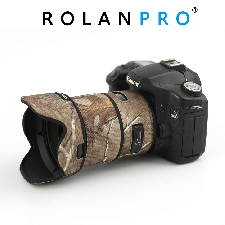 ROLANPRO Lens Camouflage Coat Rain Cover for SIGMA 28mm F1.4 DG ART Lens Protective Case Nylon Waterproof Lens Coat