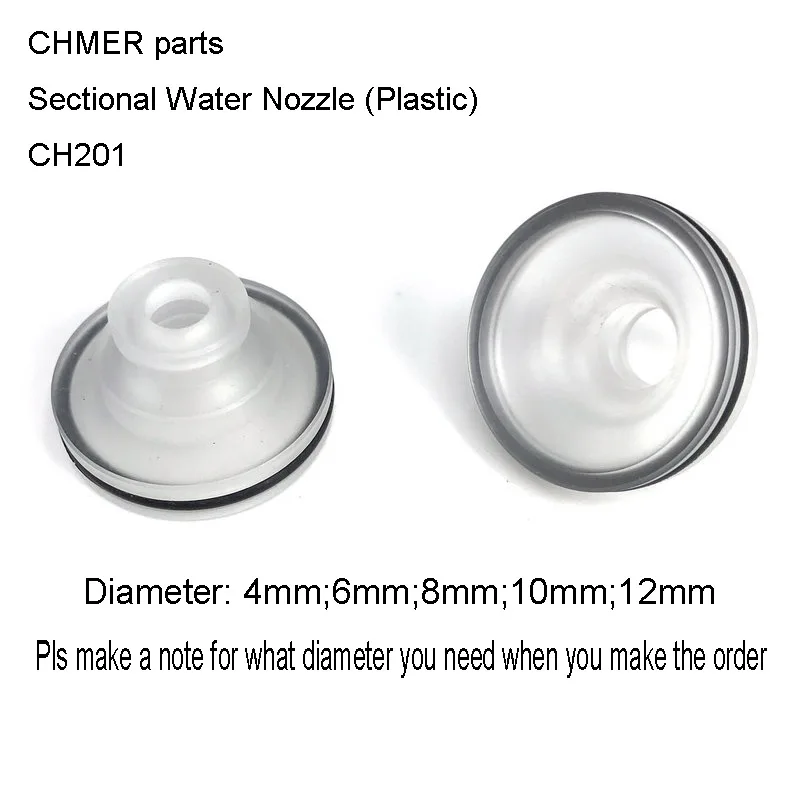 Imagem -02 - Chmer Bico de Água Plástico Transversal Ch201 Diâmetro Mm6 Mm8 Mm10 mm Peças