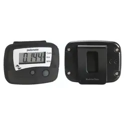 Black Portable Multi-functional Lcd Display Digital Outdoor Walking Calorie Pedometer Counter Equipment Sports Distance Ste A9L3