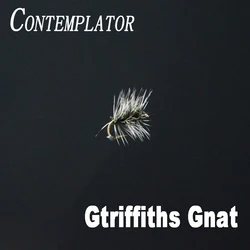 CONTEMPLATOR 6pcs 14#Griffith Gnat imitating midge cluster fly fishing dry flies versatile caddis/midge fly mouche trout fishing