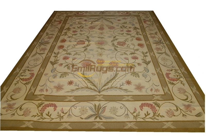 french aubusson carpets Antique Chinese hand-made wool French Chic  Wool Rug Carpet